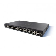 Cisco Small Business SG350X-48PV - Switch - Managed - 40 x 10/100/1000 (PoE+) + 8 x 100/1000/2.5G/5G (PoE+) + 2 x combo 10 Gigabit SFP+ + 2 x 10 Gigabit SFP+ - rack-mountable - PoE+ (740 W)